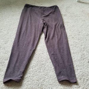 Evolution EVCR / XL / Purple/Gray Capri Leggings